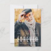 Memorial Forever in onze harten Moderne foto Bedankkaart (Voorkant)