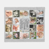 Memorial FOREVER IN ONZE HARTS 18 Fotocollage Fleece Deken (Voorkant (Horizontaal))