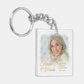 Memorial FOREVER IN ONZE HARTS 2 Foto Gold Sleutelhanger (Voorkant Links)