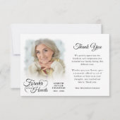 Memorial FOREVER IN ONZE HARTS 2 Foto's Bedankkaart (Voorkant)