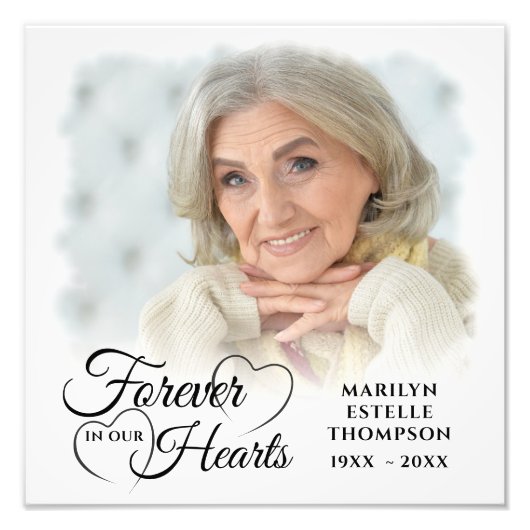 Memorial FOREVER IN ONZE HARTS 2 Foto's Foto Afdruk (Voorkant)