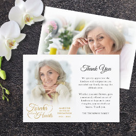 Memorial FOREVER IN ONZE HARTS Foto Dank u Bedankkaart