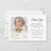 Memorial FOREVER IN ONZE HARTS Foto Dank u Bedankkaart (Voorkant)