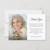 Memorial FOREVER IN ONZE HARTS Foto Dank u Bedankkaart (Voorkant)