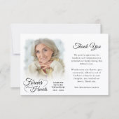 Memorial FOREVER IN ONZE HEARTS Foto Bedankkaart (Voorkant)