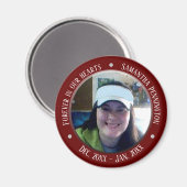 Memorial Forever in Our Hearts Foto Magneet (Voorkant / Achterkant)