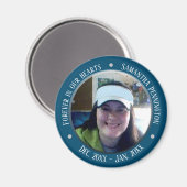 Memorial Forever in Our Hearts Foto Magneet (Voorkant / Achterkant)