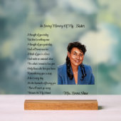 Memorial Foto Acryl Bord (Neutraal)