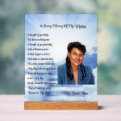 Memorial Foto Acryl Bord (Neutraal)