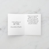 Memorial Foto bedankt uw kaart met vlag (Binnen)