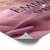 Memorial Foto Begrafenis welkomstbord Poster (Hoek)