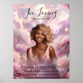 Memorial Foto Begrafenis welkomstbord Poster (Voorkant)