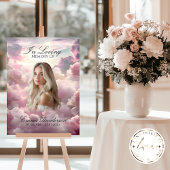 Memorial Foto Begrafenis welkomstbord Poster