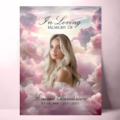 Memorial Foto Begrafenis welkomstbord Poster