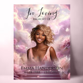 Memorial Foto Begrafenis welkomstbord Poster