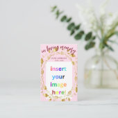 Memorial Foto Begrafenisgebed Kaart Visitekaartje (Staand voorkant)