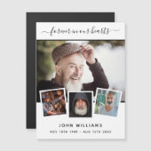 Memorial foto collage liefde altijd magneet (Voorkant / Achterkant)