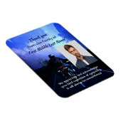 Memorial Foto Dank u Motorfiets Biker Magneet (Rechterzijde)