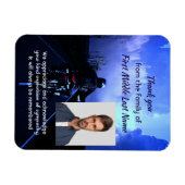 Memorial Foto Dank u Motorfiets Biker Magneet (Horizontaal)