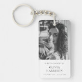 Memorial Foto | Elegant klassiek in het liefdevol Sleutelhanger (Voorkant)