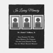 Memorial Foto Fleece Deken (Voorkant)