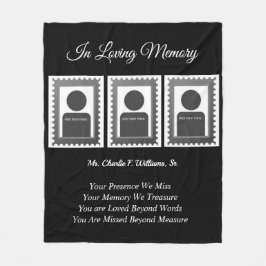 Memorial Foto Fleece Deken