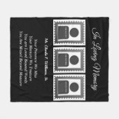 Memorial Foto Fleece Deken (Voorkant (Horizontaal))