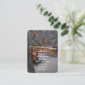 Memorial Foto Gebed Brug Bos Wildernis Visitekaartje (Staand voorkant)