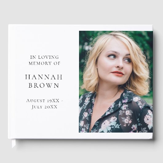 Memorial Foto | In het liefhebben van geheugen Mod Gastenboek (Voorkant)