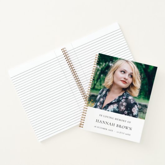 Memorial Foto | In het liefhebben van geheugen Mod Notitieboek (Binnen)