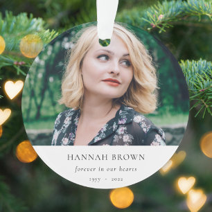 Memorial Foto   In het liefhebben van geheugen Mod Ornament