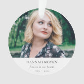 Memorial Foto | In het liefhebben van geheugen Mod Ornament (voorkant)