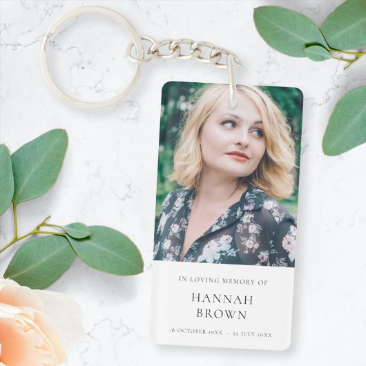 Memorial Foto | In het liefhebben van geheugen Mod Sleutelhanger