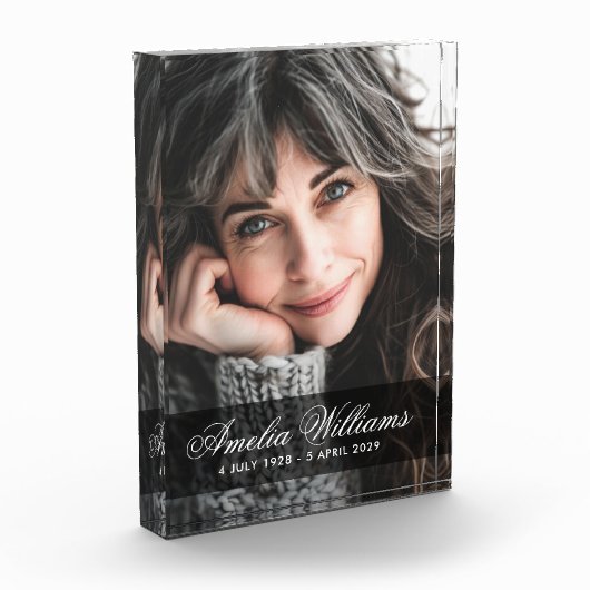 Memorial foto kalligrafie script naam data