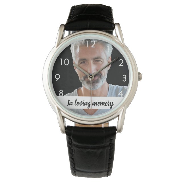 Memorial foto man horloge (Voorkant)