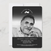 Memorial foto motorfiets begrafenisuitnodigingen kaart (Voorkant)