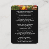 Memorial Foto Prayer Cook Chef Visitekaartje (Voorkant)