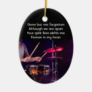 Memorial Foto Prayer Drummer Drums Band Keramisch Ornament