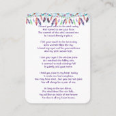 Memorial Foto Prayer Feathers Boho Tribal Native Visitekaartje (Voorkant)