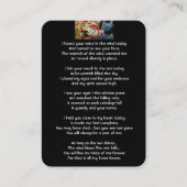 Memorial Foto Prayer Florist Flower Arling Visitekaartje (Voorkant)