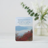 Memorial Foto Prayer Mist Fog Lake Herfst Visitekaartje (Staand voorkant)