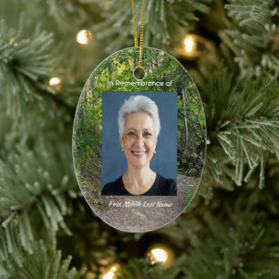 Memorial Foto Prayer Path Trail Forest Treils Keramisch Ornament