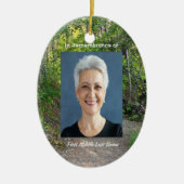 Memorial Foto Prayer Path Trail Forest Treils Keramisch Ornament (Voorkant)