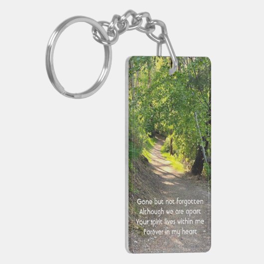 Memorial Foto Prayer Path Trail Forest Treils Sleutelhanger (Voorkant Links)
