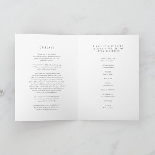 Memorial Foto Service white ribbon program Programma (Binnen)