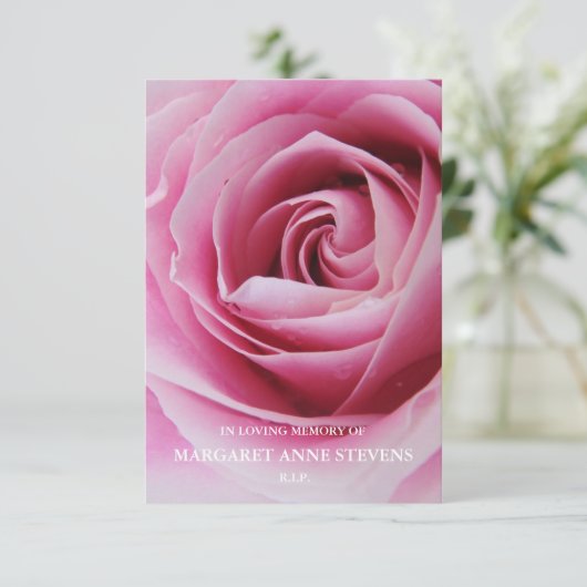 Memorial Foto Sympathie Begrafenis Dank u kaart (Staand voorkant)