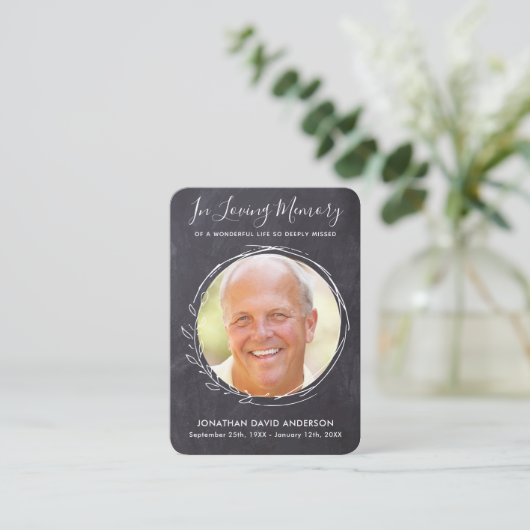 Memorial Foto Sympathie Poem Funeral Prayer Kaart Contactkaartje (Staand voorkant)