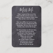 Memorial Foto Sympathie Poem Funeral Prayer Kaart Contactkaartje (Achterkant)