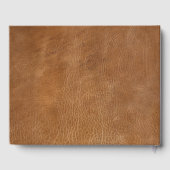 Memorial Foto van Loving Memory Leather Funeral Gastenboek (Achterkant)