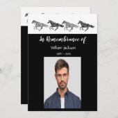 Memorial Fotografische kunst Uitnodiging (Voorkant / Achterkant)